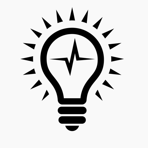 Light bulb radiating light